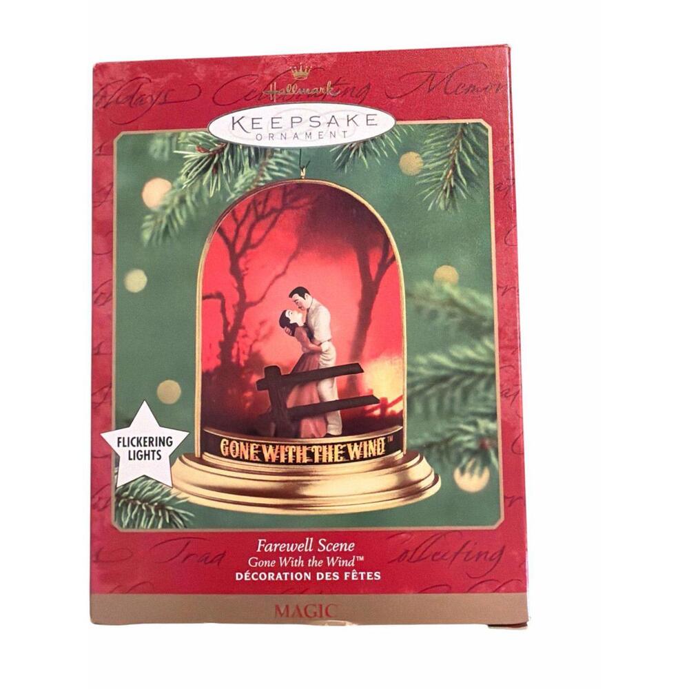 2001 Hallmark Keepsake Ornament titled "Farewell Scene" featuring Rhett Butler a